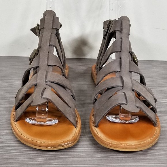 BP. Britt Gladiator Sandal, Taupe Leather, Womens Size 6 M - Picture 2 of 11